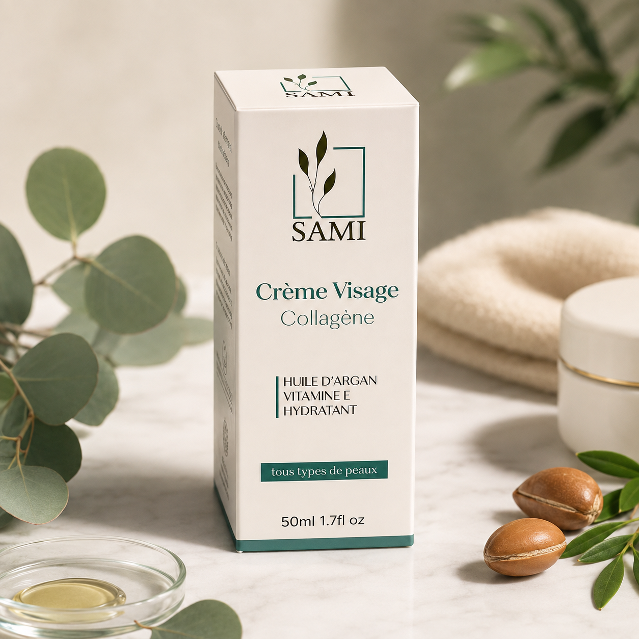 Crème visage collagène